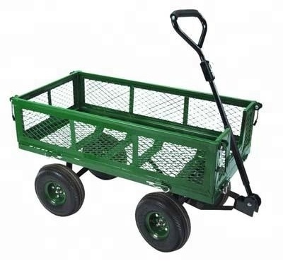 Removable folding sides platform dolly four wheel baby wagon garden tool cart