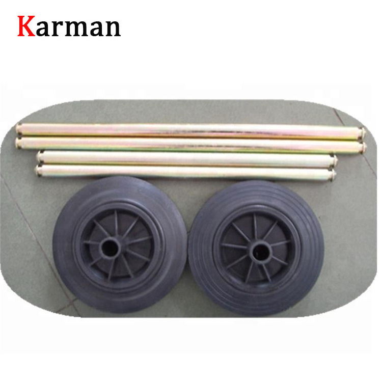 8x2 10x2 solid  rubber wheel trash bin wheel