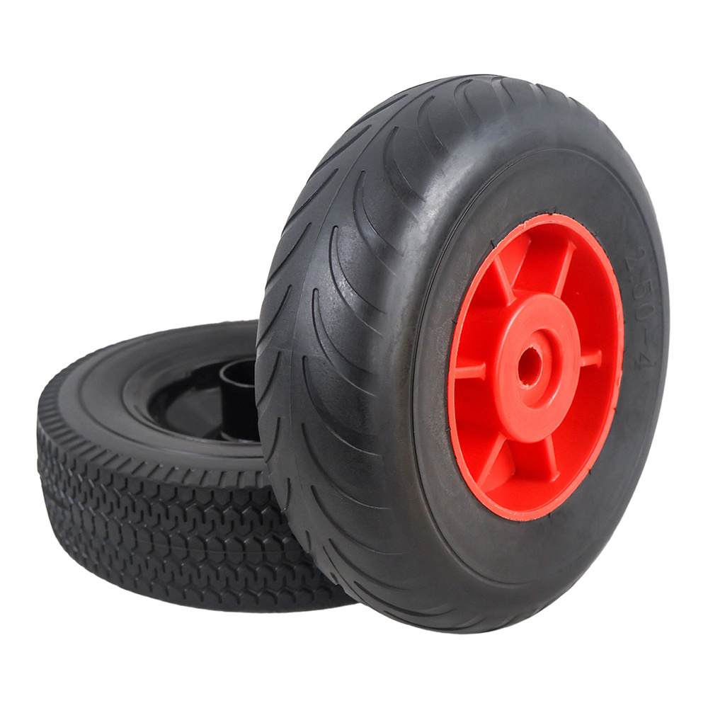 High quality Pvc Eva Polyurethane Trolley Tire 2.50-4  Hand Truck Pu Foam Wheels