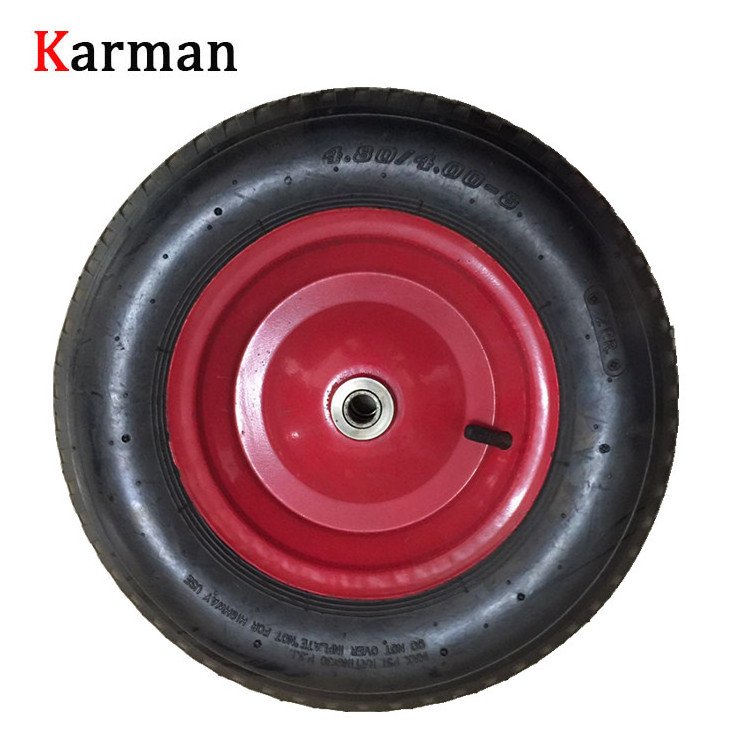 air 4.00-8 Wheelbarrow Wheels with Axles and bearing 4.00x8 4.00/4.80-8