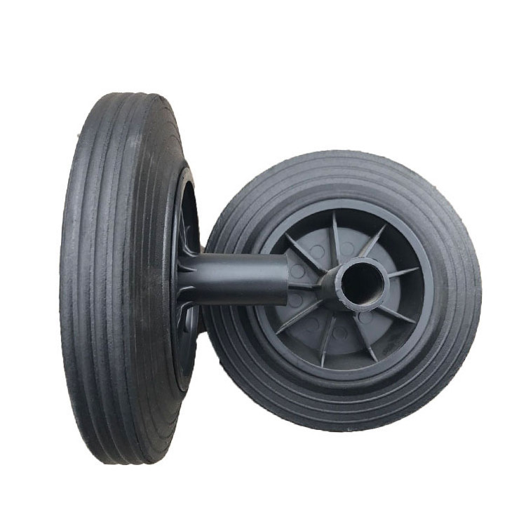 8 inch 200mm 50mm Black Rubber Gabage Can Trash Bin Wheel 8x2