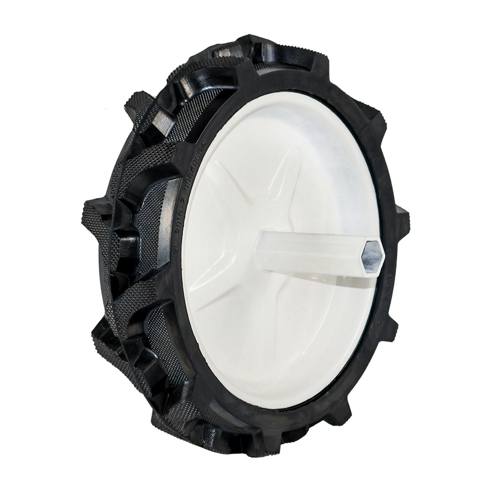 High Quality polyurethane farming equipment wheel 13x3.50 mini tiller solid Flat Free Wheels