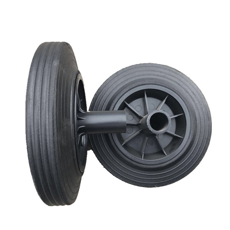 Cheapest price outdoor garbage can wast bin 8 inch dustbin wheel with solid axle 8x2