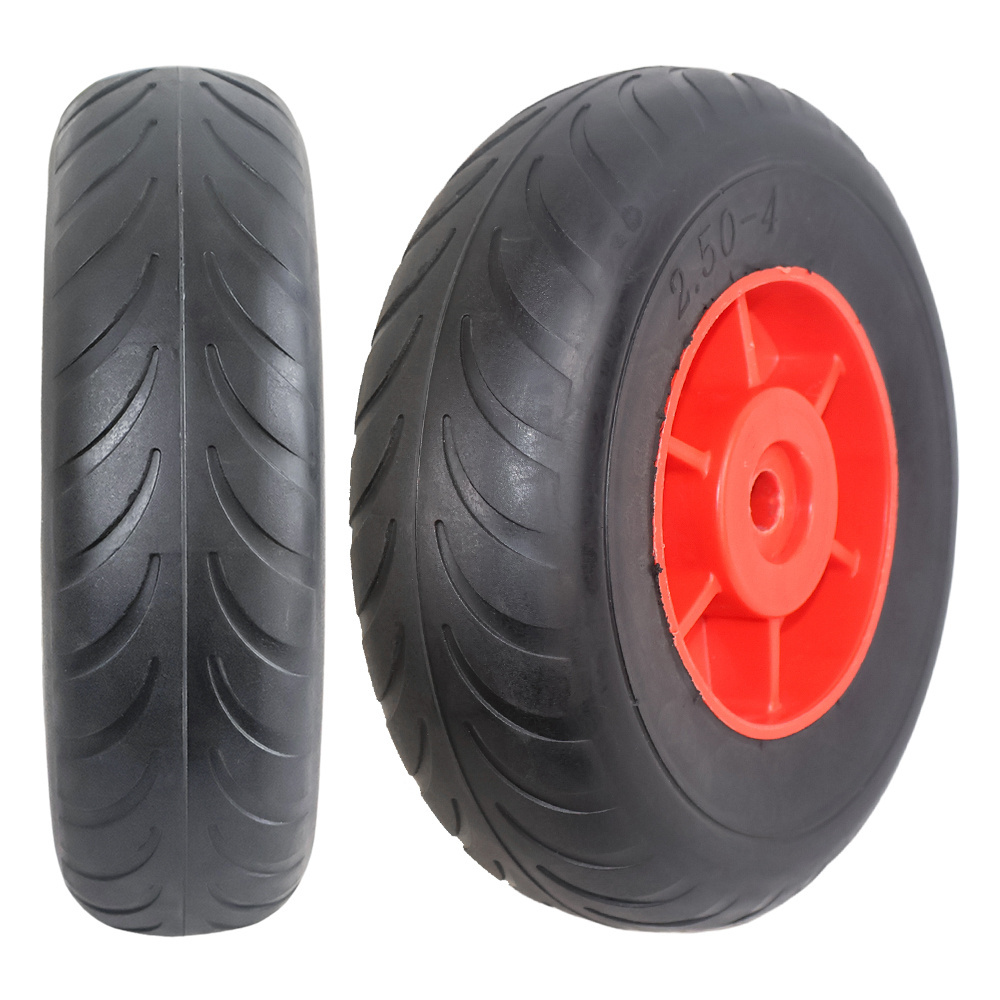 High quality Pvc Eva Polyurethane Trolley Tire 2.50-4  Hand Truck Pu Foam Wheels