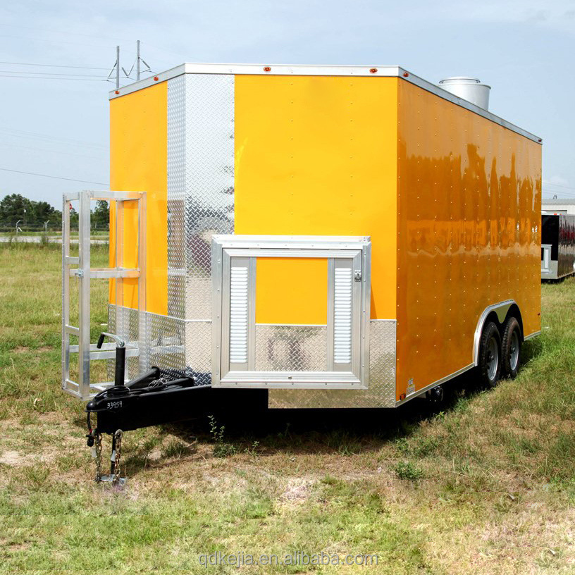 China Our Door Ice Cream fast food trailer for sale usa