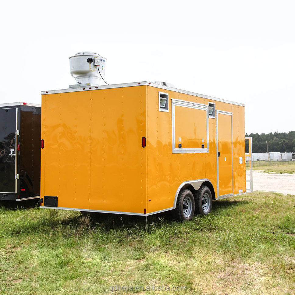 China Our Door Ice Cream fast food trailer for sale usa