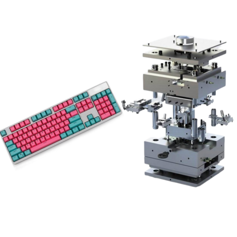 Customized Professional Computer Plastic Keyboard Injection Mold Case In China Injection Molding Machine