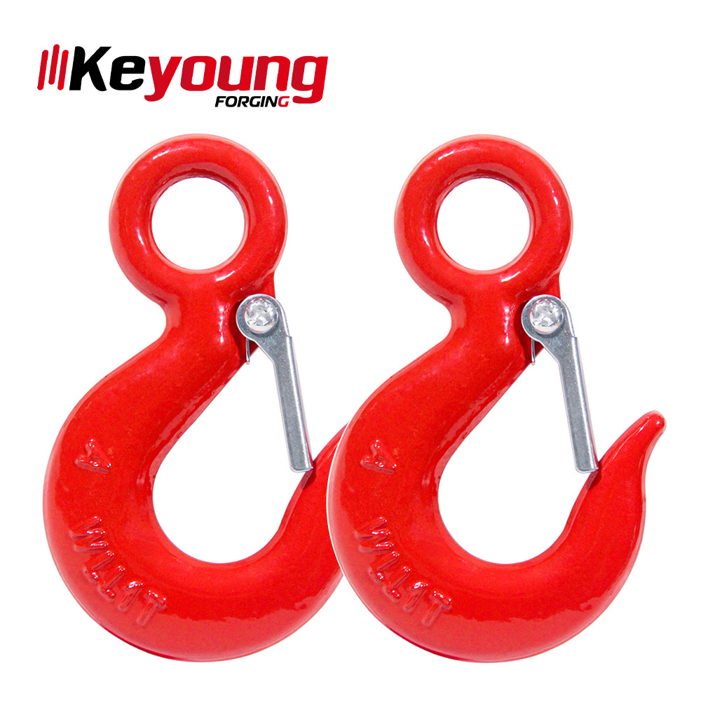 Factory direct sale320A 320C   LIFTING EYE HOIST HOOK WITH SAFETY LATCH HOOK