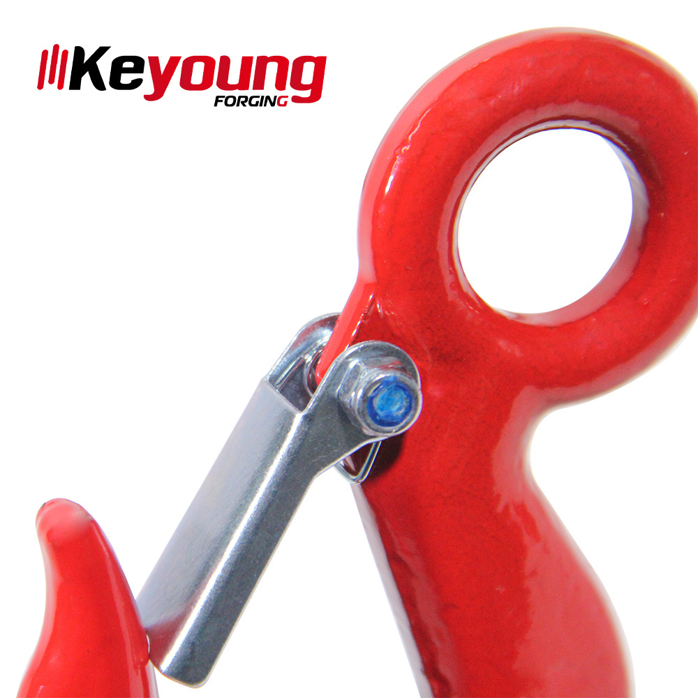 Factory direct sale320A 320C   LIFTING EYE HOIST HOOK WITH SAFETY LATCH HOOK