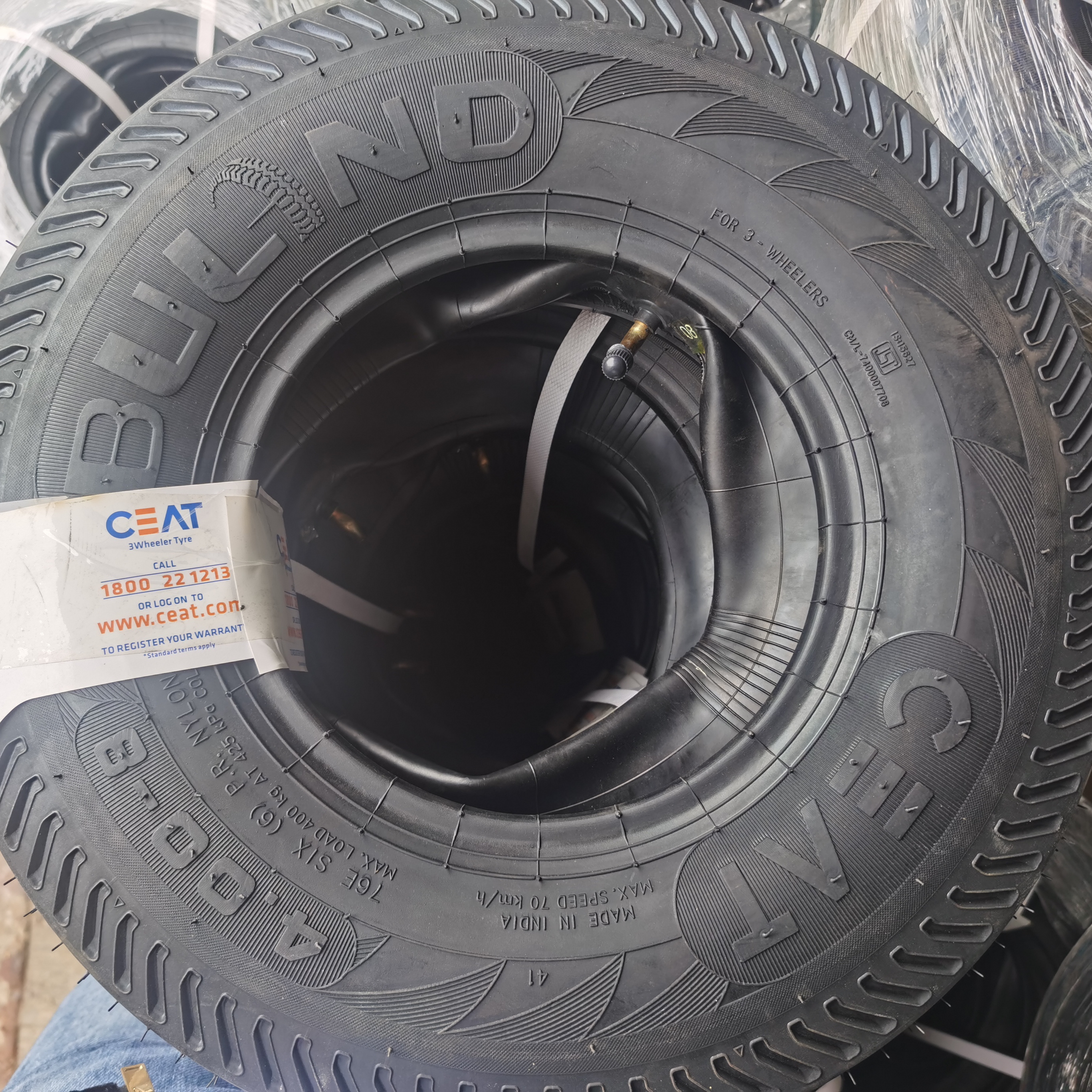 INDIA brand CEAT Tire MRF 4008 Bajaj Tire Tuk Tuk Tires 4.00-8