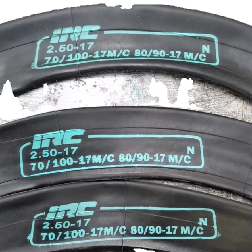 IRC BRAND Cheap price natural rubber 3.00-18, 3.00-17, 2.75-18, 2.75-17, 2.50-17 rmotocycle inner tube motor tyre tube for sale