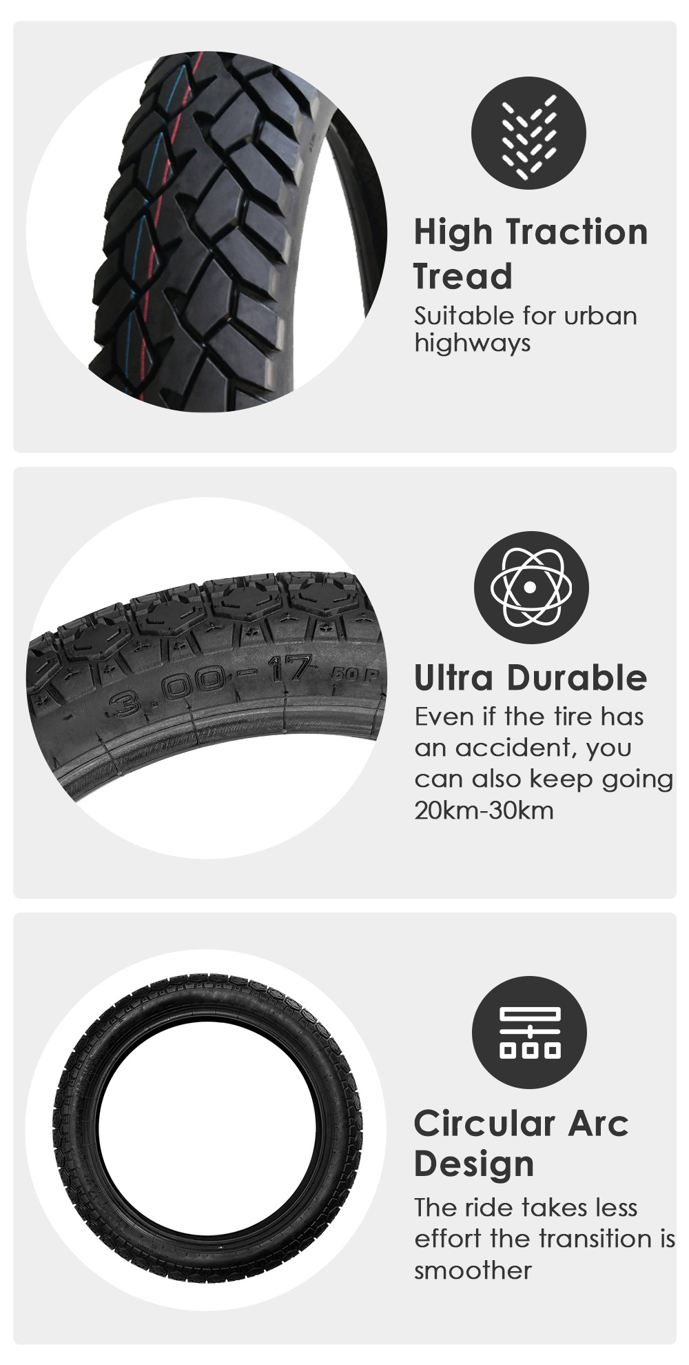 New Production dualtron scooters tmax 530 Tubeless Motorcycle Tires