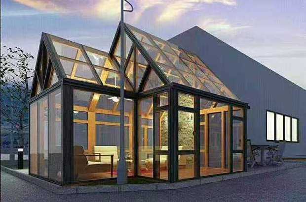 Hot sale Chinese high quality sunroom glass houses tempered glass