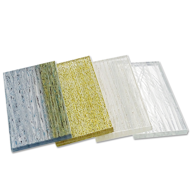 High Quality customized Decorative Fabric Laminated Glass Toughened Art Glass Fabric Wire Mesh  Laminated Glass