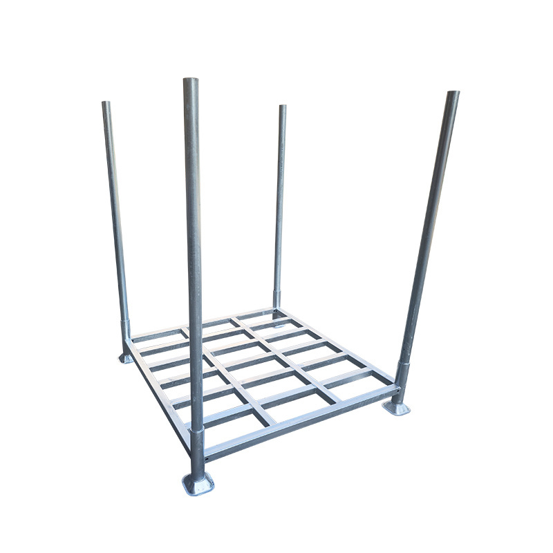 Stacking Pallet Heavy Duty Stack Rack Galvanized For Outdoor Storage Portable