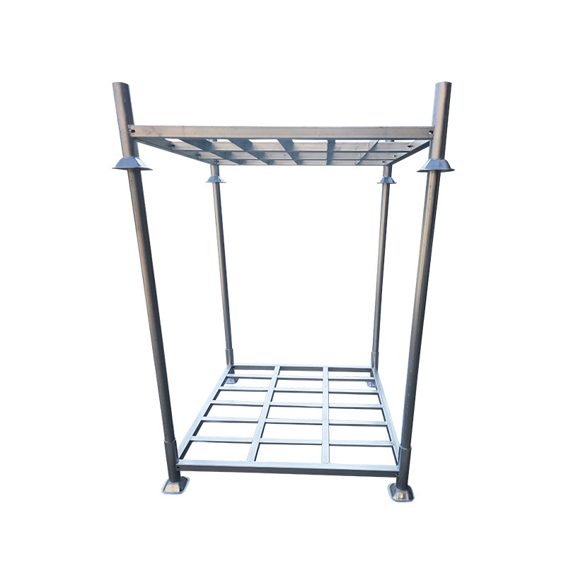 Hot Dip Galvanized Transport Metal Steel Foldable Detachable Stacking Pallet