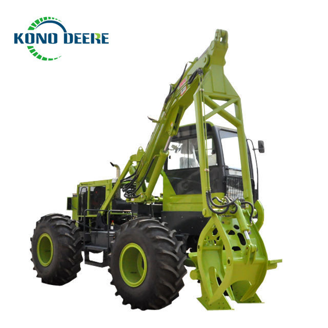 Manufacturer of Wheeled Sugarcane Loader Grabber Grapple Tractor Machinery Sugar Cane Loader