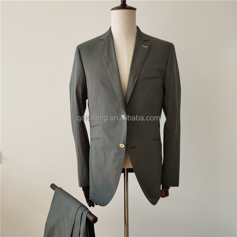 Summer Slim Fit Blazer Formal Polyester Plus Size Bespoke Single Breasted For Men Suit