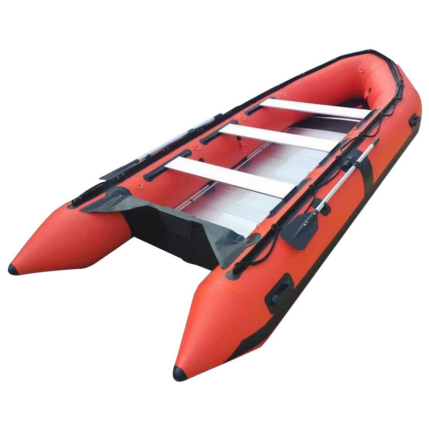 Inflatable Fishing Kayak Kaboat Air Pontoon Fishing Boat kayak Electric Jet Aluminium Floor Rowing Boat for Sea