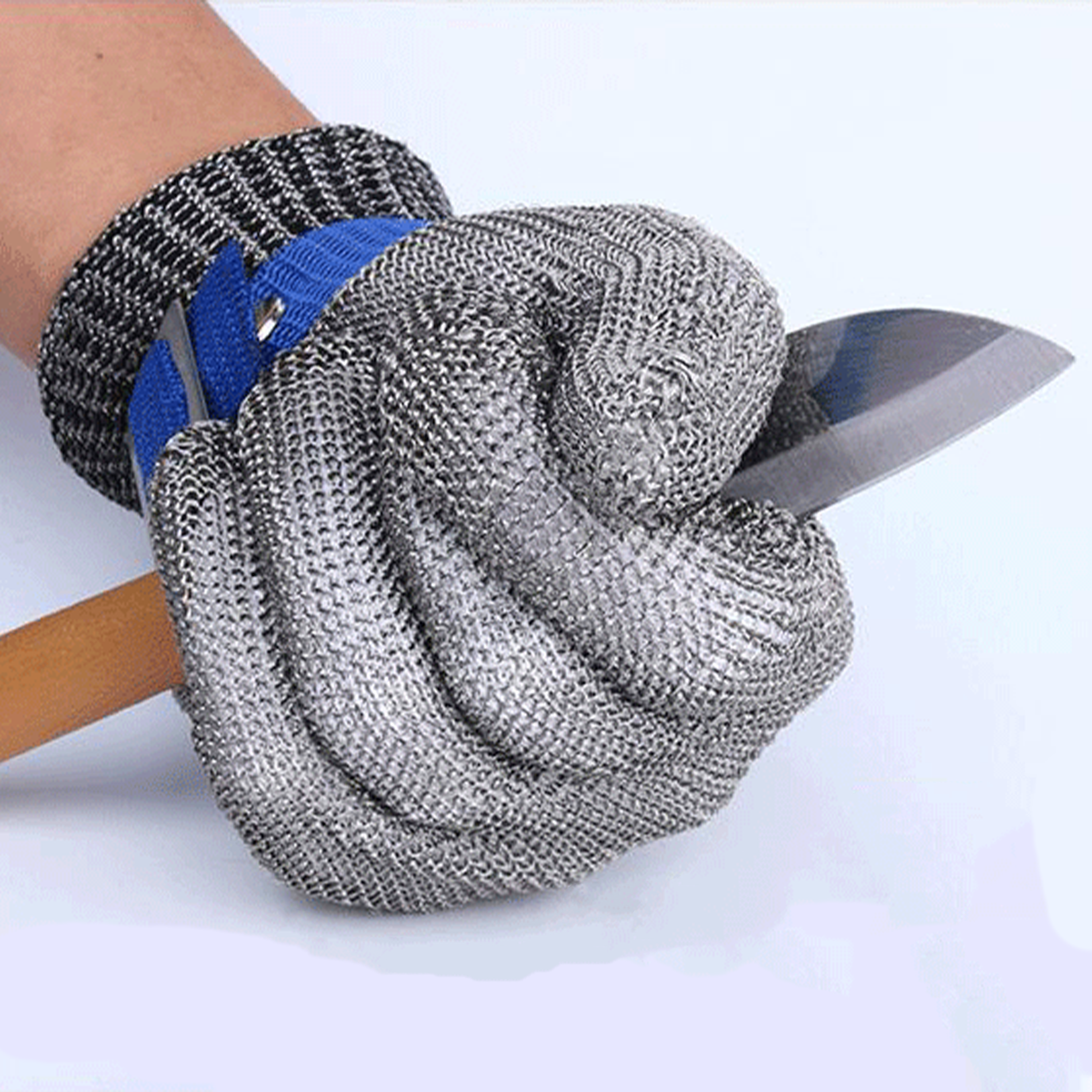 BSP A9 guantes de acero inoxidable anti cut oyster shucking butcher safety cut resistant stainless steel wire metal gloves