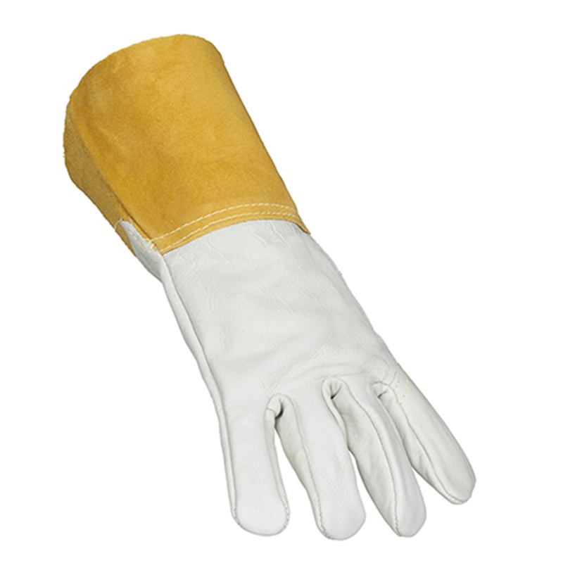 Custom Deign Heavy Duty Weld Top Grain Kidskin Goatskin Leather Welder Mig Waterproof Heat Resistant Tig Welding Gloves