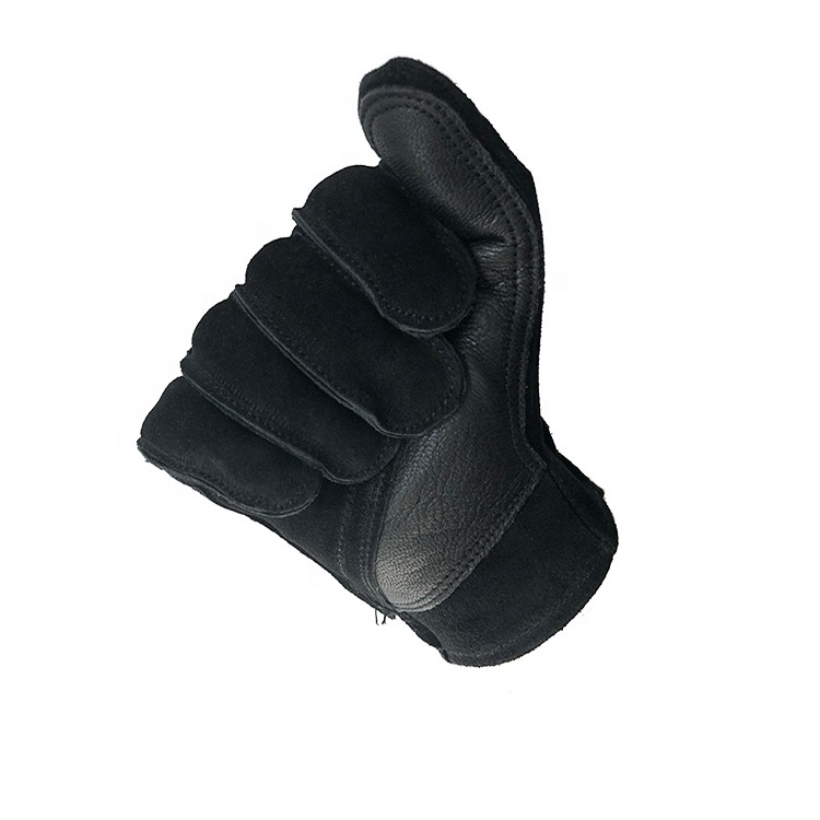 Cowhide Leather Shooting Gloves mountain climb rope rappelling glove leather rescue gloves