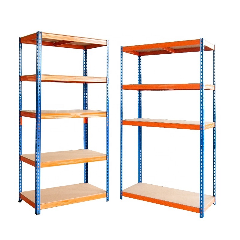 Heavy Duty Boltless 5 Tier Shelf Rack Metal Storage Warehouse Shelving Unit