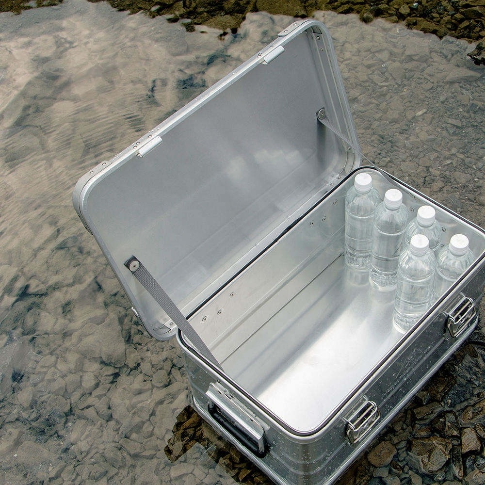 Camping Picnic Outdoor Aluminum Alloy Camping Storage Box Travel Weatherproof Organizer Aluminum Storage Boxes