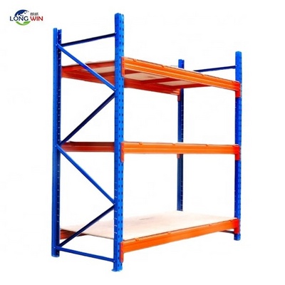 Custom Heavy Duty Boltless Steel 4 Tier Shelves Garage Shelves 400Kg/Layer Metal Warehouse Rack Pallet Stacking Shelving