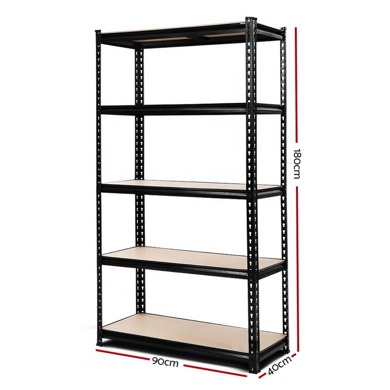 5-Tier Metal Shelving Unit Adjustable Garage Storage Utility Rack Heavy Duty Shelves Organization Multipurpose Shelf