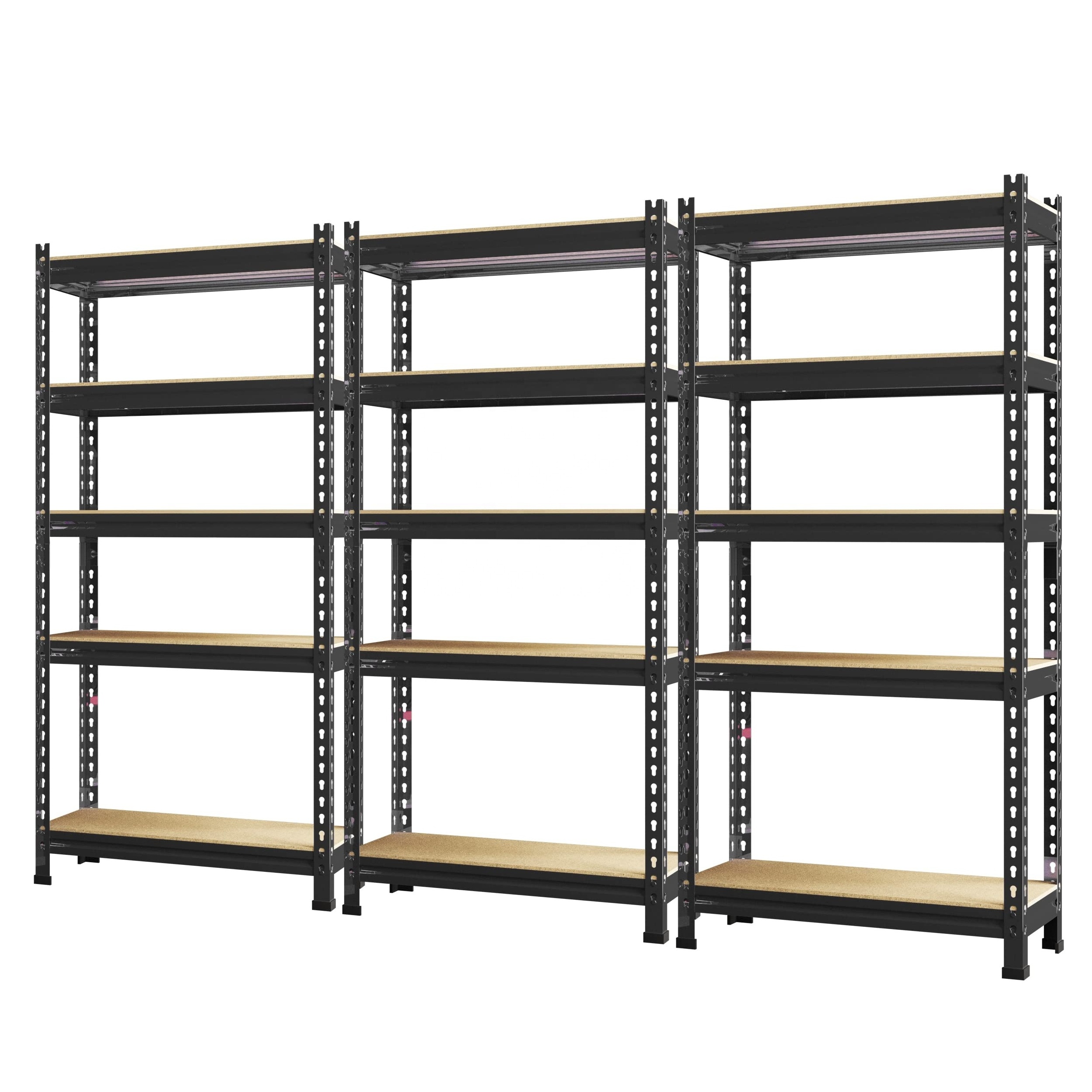 5 Tier Wholesale Storage Shelves Heavy Duty Garage Shelving Metal Stacking Shelving Unit Steel Storage Rack