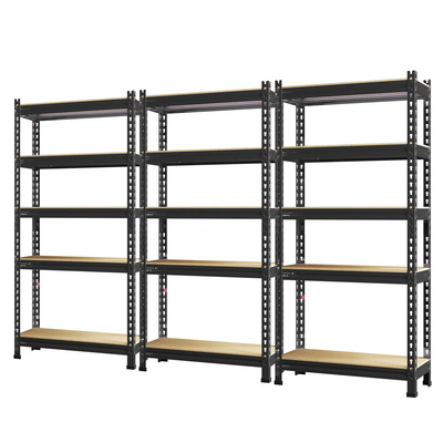 5 Tier Wholesale Storage Shelves Heavy Duty Garage Shelving Metal Stacking Shelving Unit Steel Storage Rack