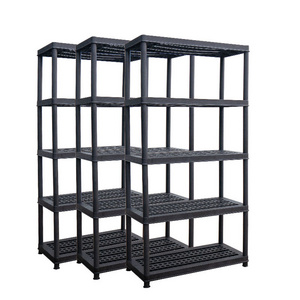 Storage stacking racks plastic shelf boltless garage shelving