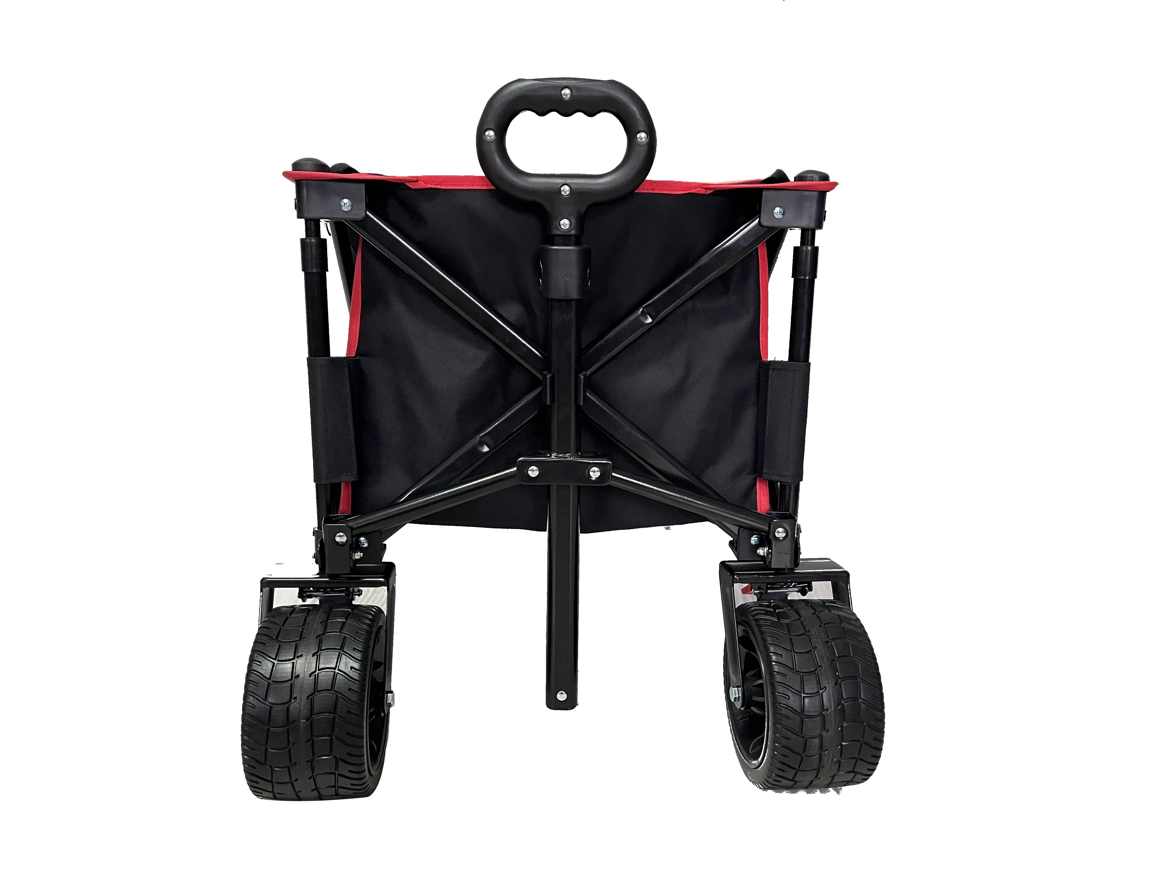 Portable Folding Beach Utility Cart Trolley Wagon Cart Garden Trolley Adjustable Collapsible Foldable Outdoor Utility Wagon