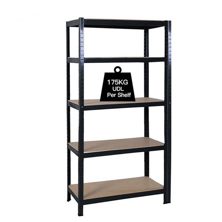 1.8M Metal Shelving Unit 5 Tier Industrial Boltless Heavy Duty Racking Garage 90CM wide