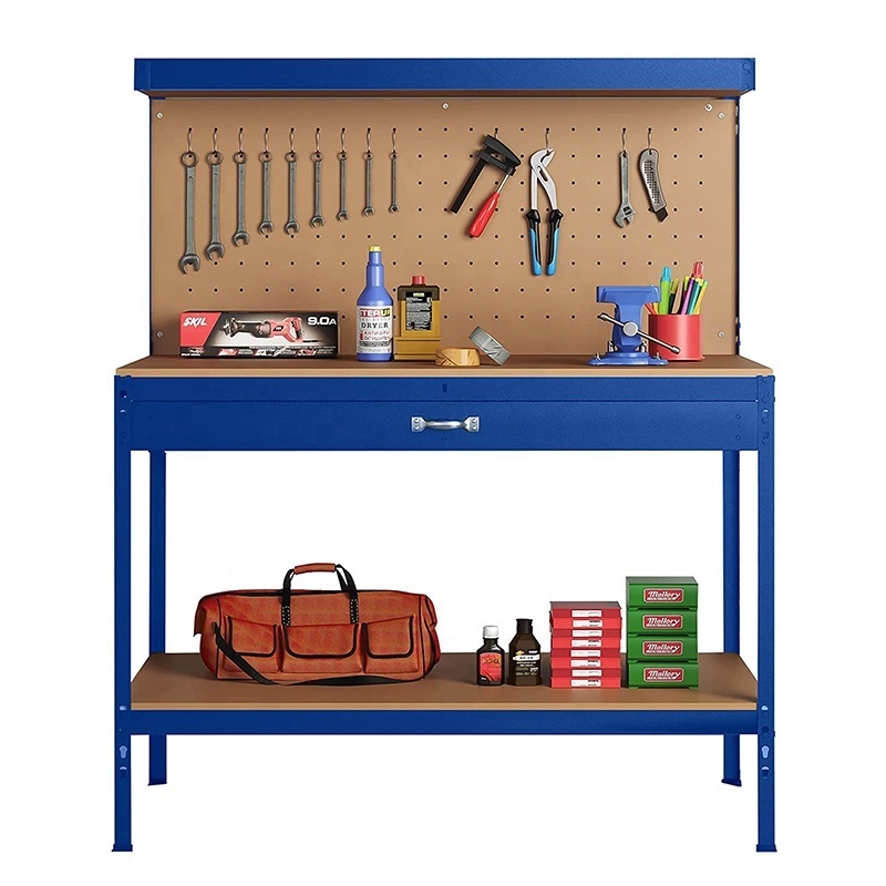 Multi Purpose Heavy Duty Workbench Wooden Solid Wood Workbench Tool Storage Work Bench Multi Purpose Tool Table With Drawer