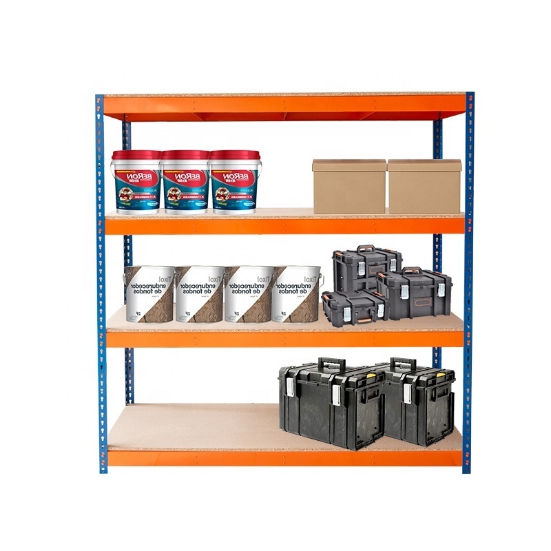 Garage Stackable Metal Warehouse Rack Storage Shelf Boltless Metal Shelving Unit Storage Shelves Heavy Duty Rack