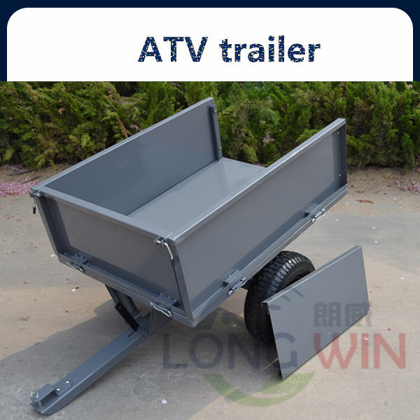 Galvanized tipping dump camping atv trailer