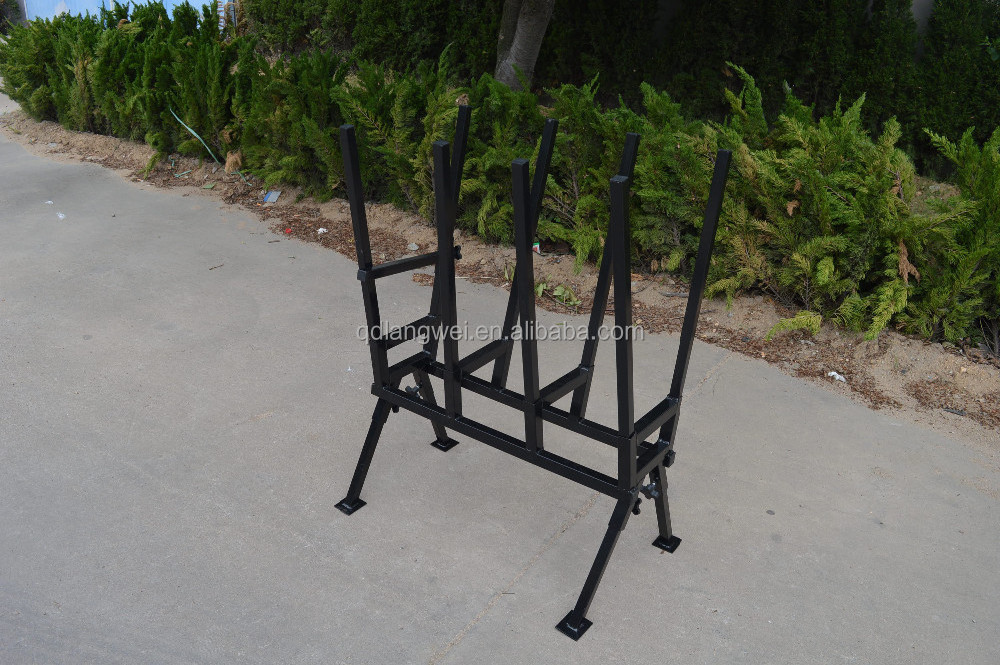 Heavy duty adjustable wooden pack horse sawhorse