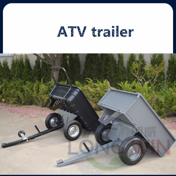 Galvanized tipping dump camping atv trailer