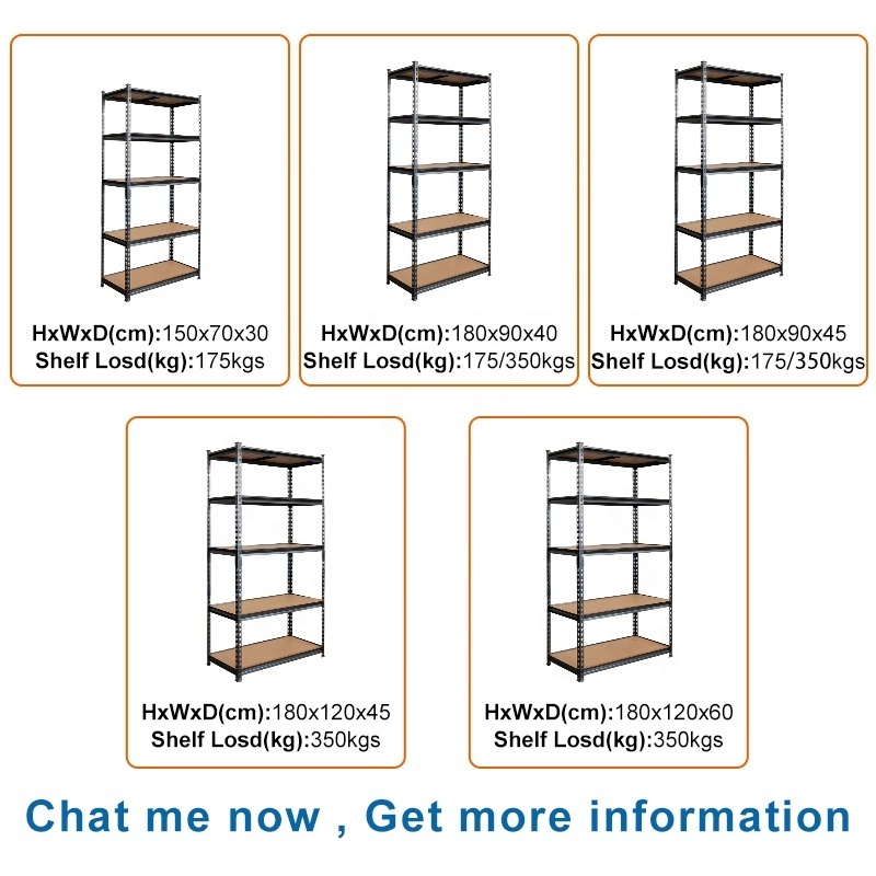 rivet boltless shelving/slotted angle rack shelving