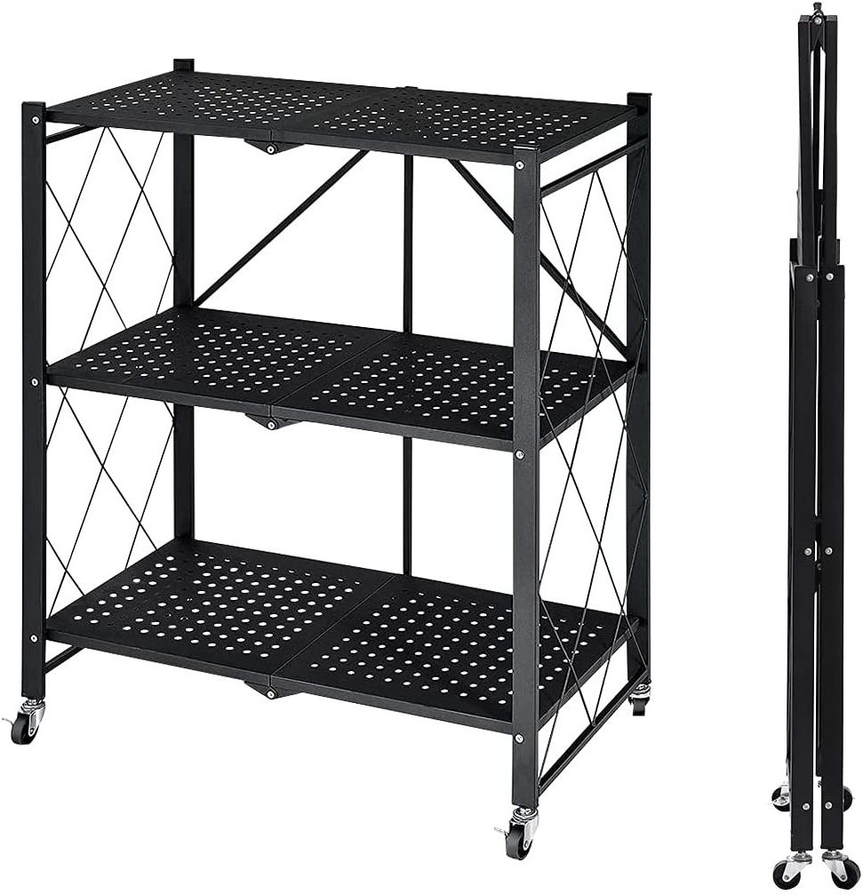 Storage Shelves 3 Tier Folding  Shelving Unit