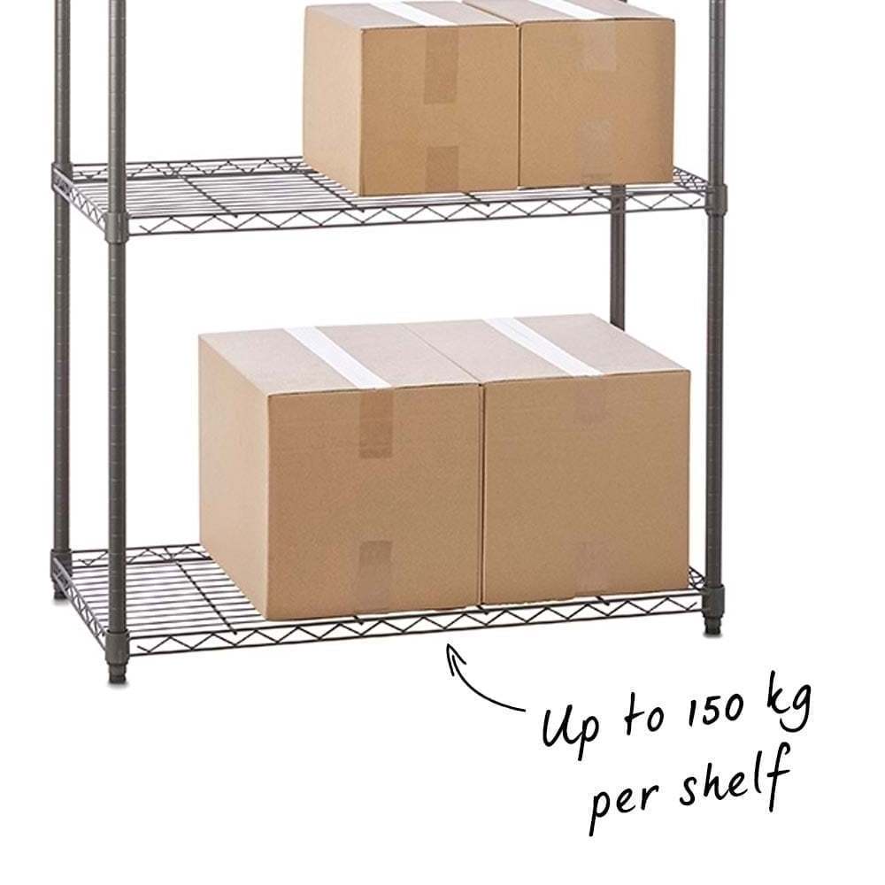 Household Display Wire Chrome Shelf Durable Heavy Duty Metal Shelves Utility Chrome Shelving With Wheels