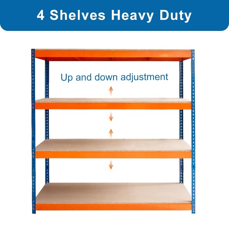 Warehouse Stacking Heavy Duty Garage Boltless Metal Frame Assembly Floor Standing Display Shelf Stackable Storage  Shelves