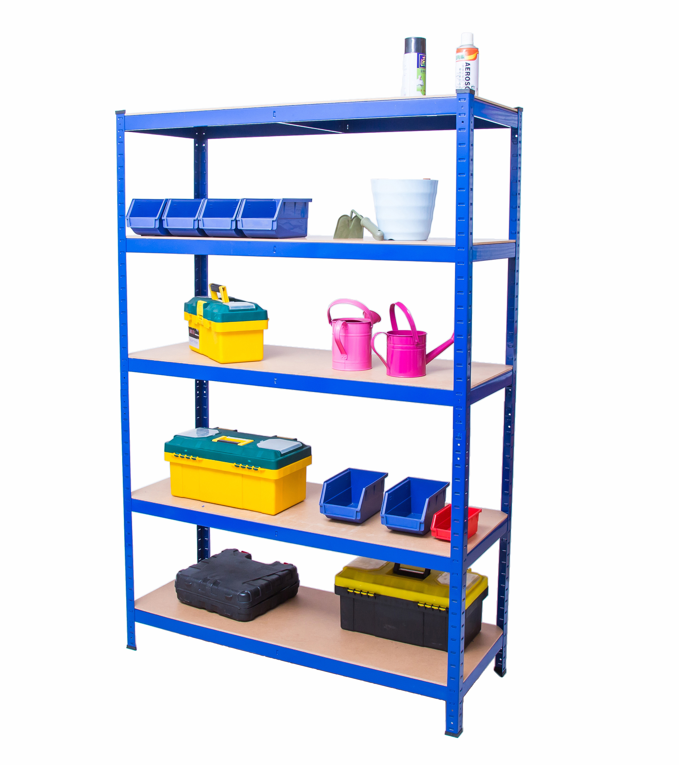 Metal Steel Racking Garage Storage Shelving 5 Tier Shelves