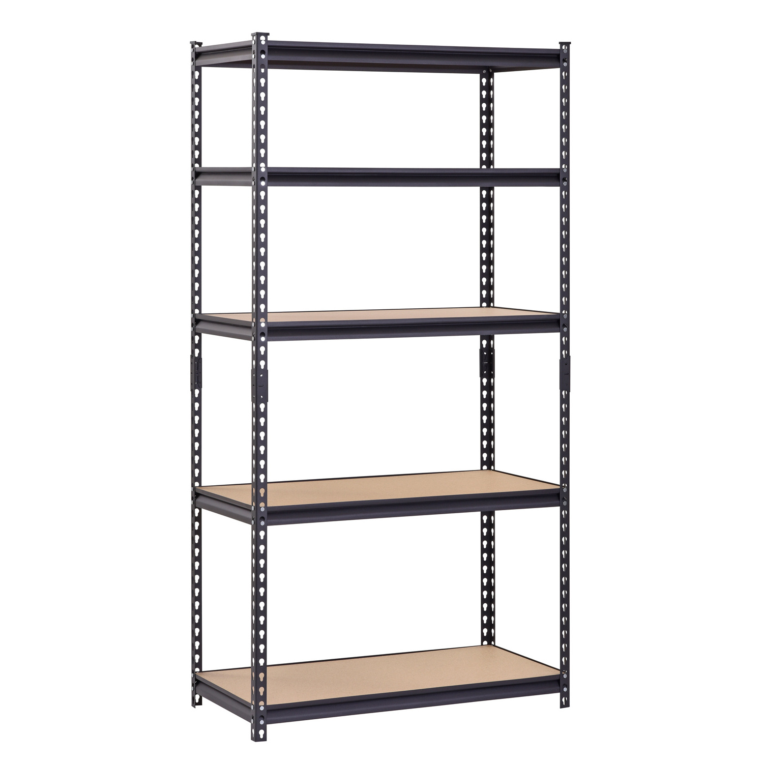 Heavy duty 5 tier storage warehouse shelving unit, garage shelving rack