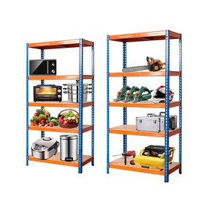 Heavy Duty Boltless 5 Tier Shelf Rack Metal Storage Warehouse Shelving Unit