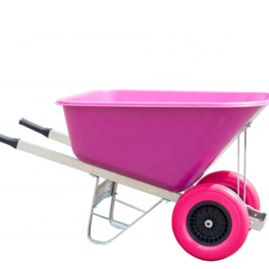 200L puncture proof Litre Large Poly Twin Wheelbarrow