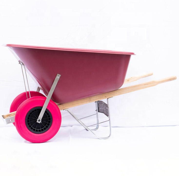 200L puncture proof Litre Large Poly Twin Wheelbarrow