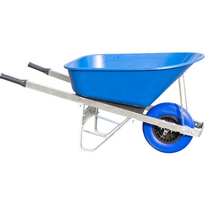 200L puncture proof Litre Large Poly Twin Wheelbarrow